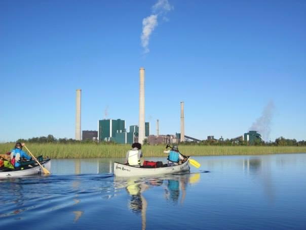 Paddlers and power plants